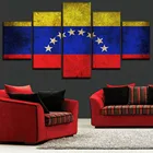 5 Панель флаг Венесуэла модульный HD холст Плакаты настенные картины аксессуары для картин Домашнего Декора Гостиная украшения
