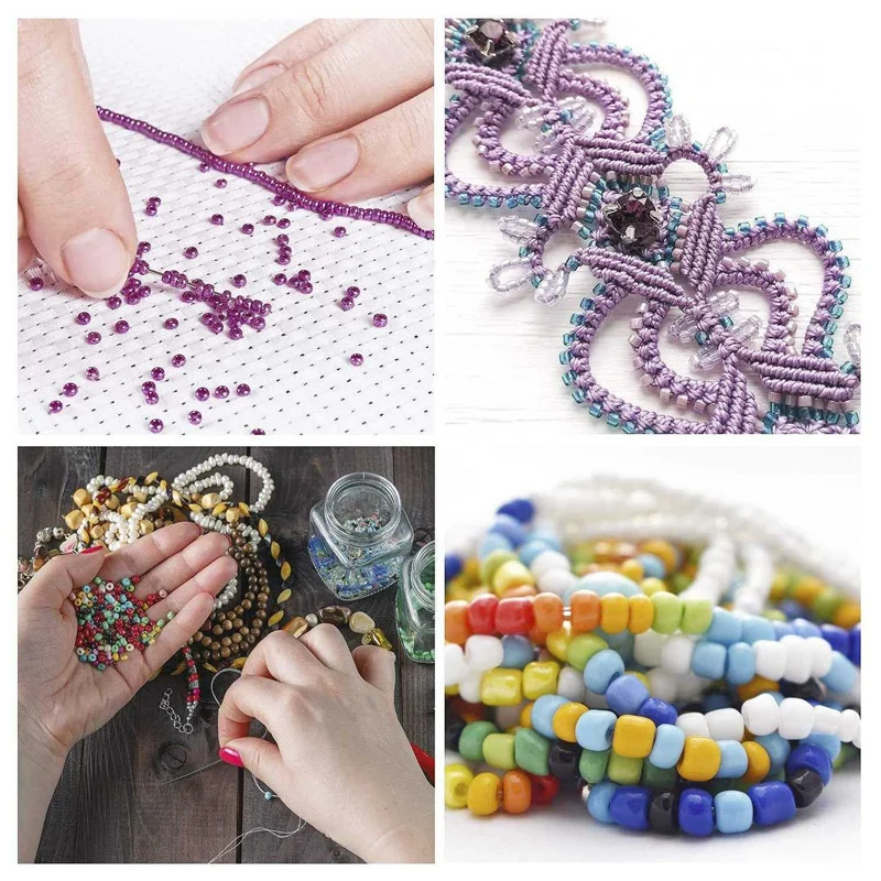 

7325 Pcs Glass Seed Beads, Small Craft Beads Assorted Kit with Organizer Box for DIY Bracelets Jewelry Making 4mm Round, Hole 1