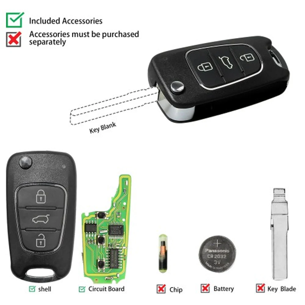 Беспроводной универсальный пульт дистанционного управления 5 шт./лот Xhorse VVDI2 XNHY02EN