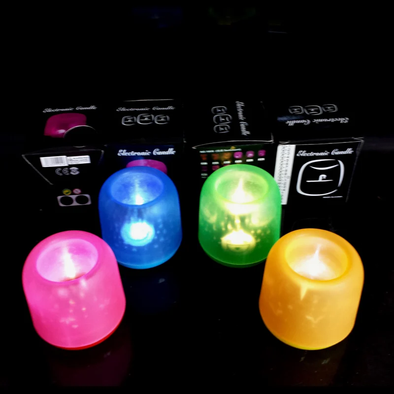 Светодиодный свечах светильник электрическая свеча Сенсор Управление Кофе бар