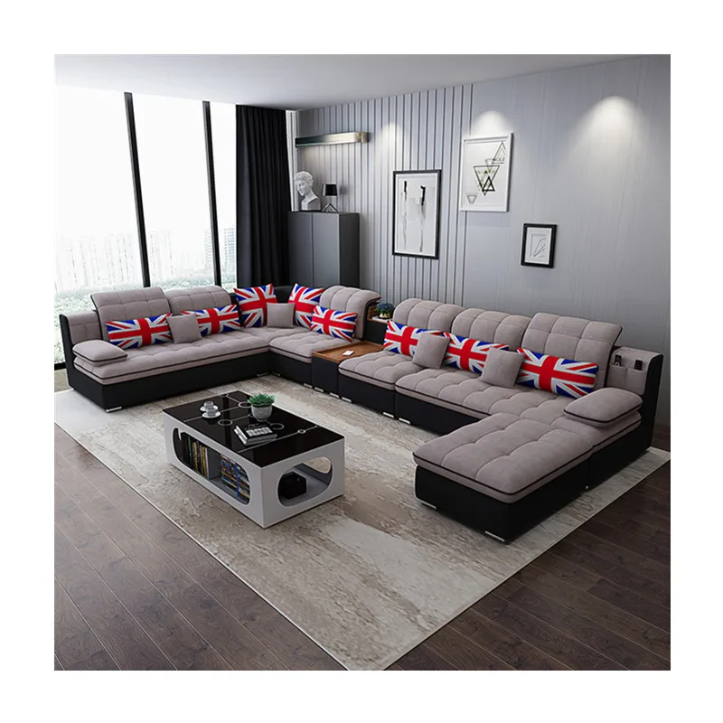 Американский Классический дизайн семейная комната ткань диван |