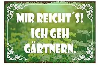 Bernice Blechschild, я дам садовом Металлический Щит 20x30, Жестяная Табличка Wanddeko, 20x30 см, многоцветная