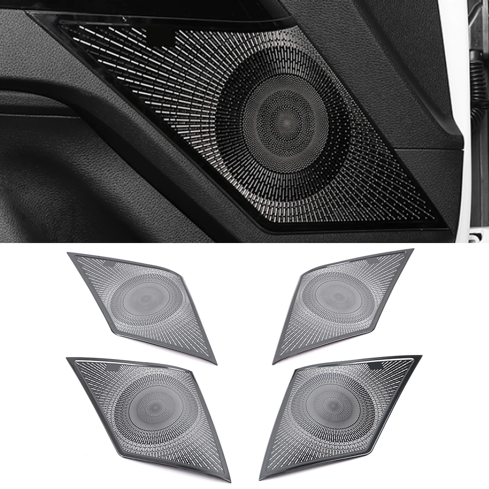 

For KIA Optima K5 2020-2021 Auto Car Speaker Cover Stainless Door Loudspeaker Sound Pad Trim Frame Sticker Interior Accessories