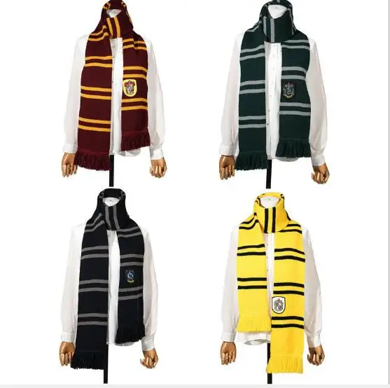 Школьный шарф Хогвартса Гермиона длинные шарфы шейный платок для женщин и мужчин