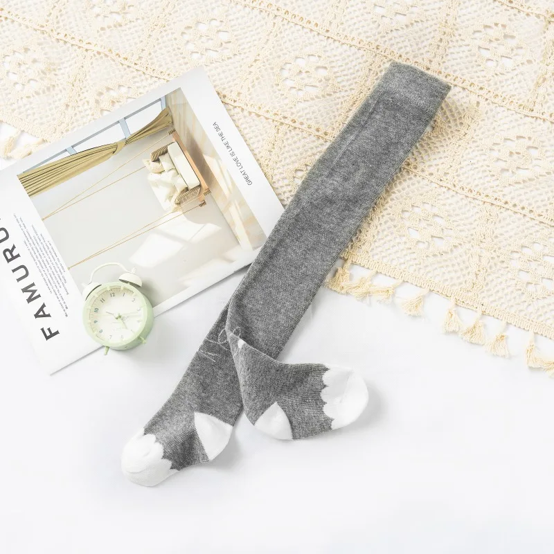 Детские колготки хлопковые для маленьких девочек одежда Осенние милые