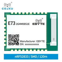 nrf52833 module ble5 1 zigbee low power multi protocol module smd wireless transceiver transmitter receiver cojxu e73 2g4m08s1e