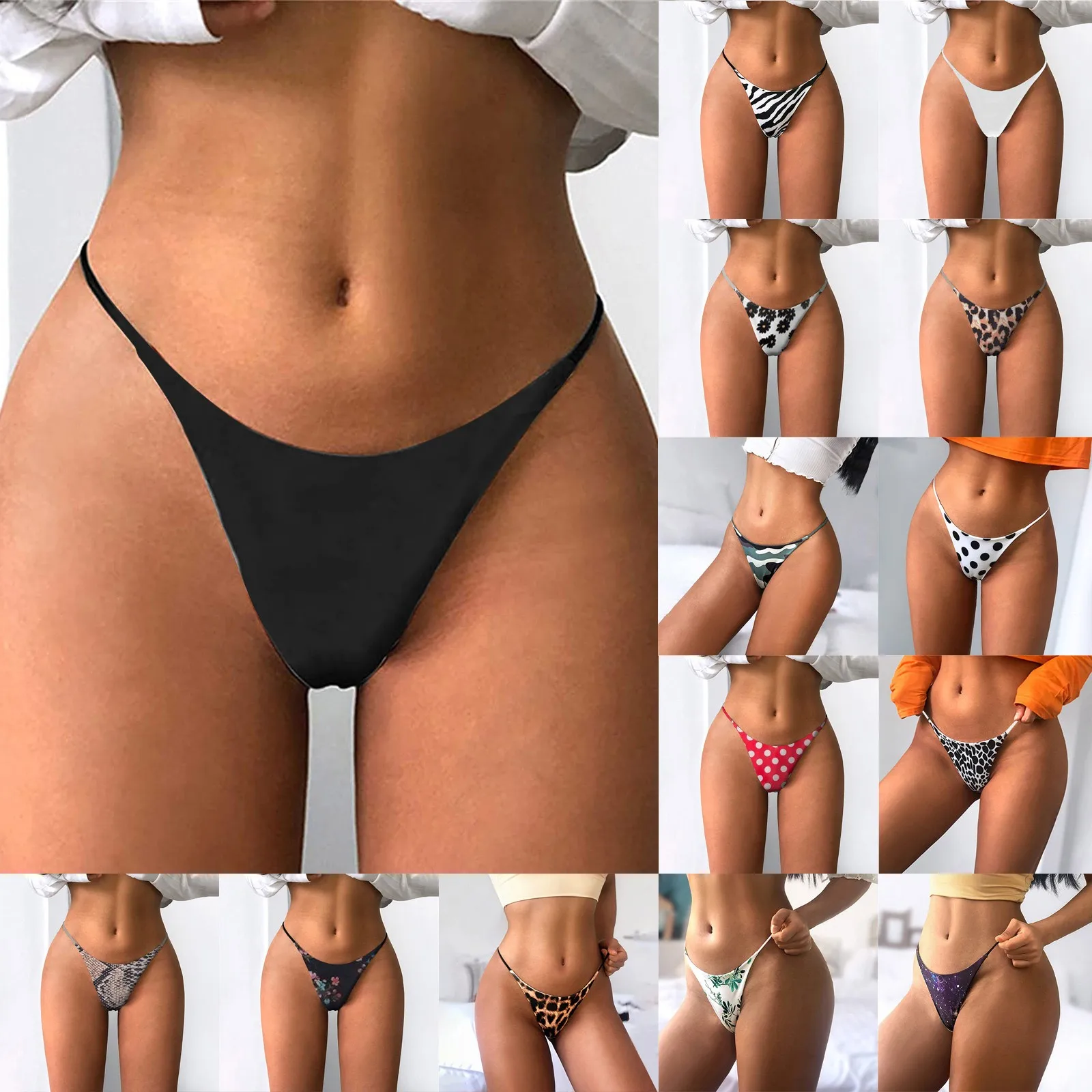Сексуальные женские штаны для плавания Бразильское бикини с низкой талией 2021