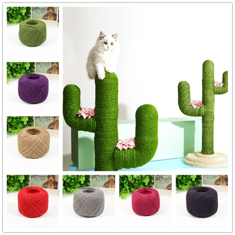 

Сменная Когтеточка Sisal для кошек, веревка из сизаля для кошачьего дерева и башни, «сделай сам», столешница, стул, веревка для переплета