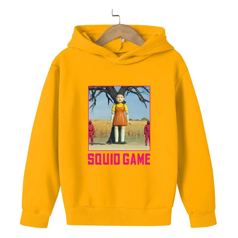 

Толстовки для мальчиков 123, детский спортивный костюм из мультфильма «горячий кальмар», аниме одежда для детей, детская одежда