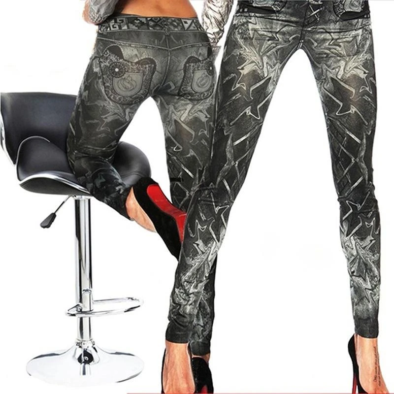 

Work Out Leggings Slim Fashion Style Demin Legging Woman Leggings Trendy Super Deal Jeans Type Legging Jeans