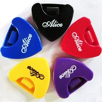 guitar pick holder plastic plectrum case with self adhesive sticker guitar pick storage boxes for 1 3 pieces guitar picks