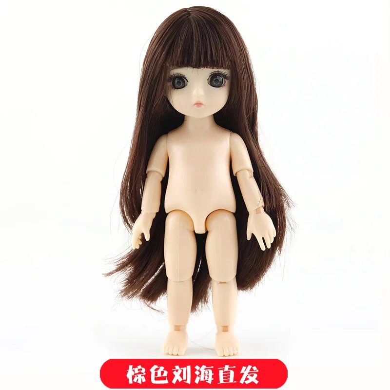 ZSLH 16 см BJD куклы 13 совместный подвижный 1/12 куклы-принцессы игрушки макияж одеваются голый обнаженный милый ребенок кукла игрушка для детей Подарки - Цвет: ZSLH