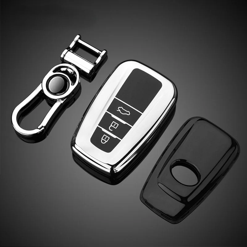 

New Car TPU Remote Key Cover Case Holder For Toyota CHR Prado 2017 2018 Prius Camry Corolla RAV4 2017 2018 2019 2020 Accessories