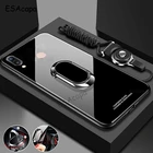 Чехол из закаленного стекла для ASUS Zenfone Max Pro M1, чехол для телефона ASUS ZB601KL ZB602KL, задняя крышка с магнитным кольцом и подставкой