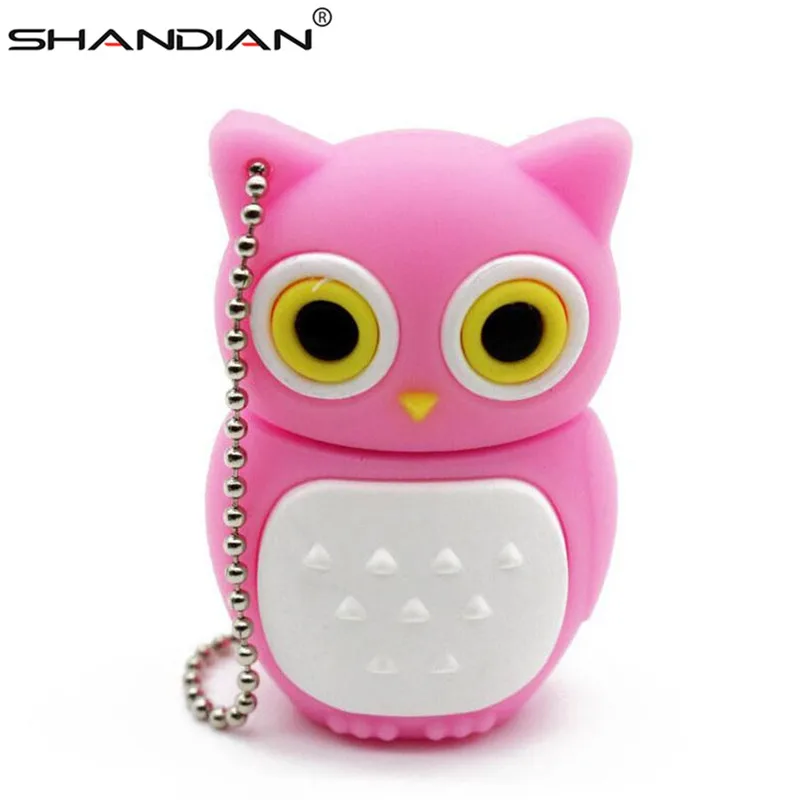 USB-флеш-накопитель SHANDIAN в виде совы 4/8/16/32/64 ГБ 4 цвета | Компьютеры и офис