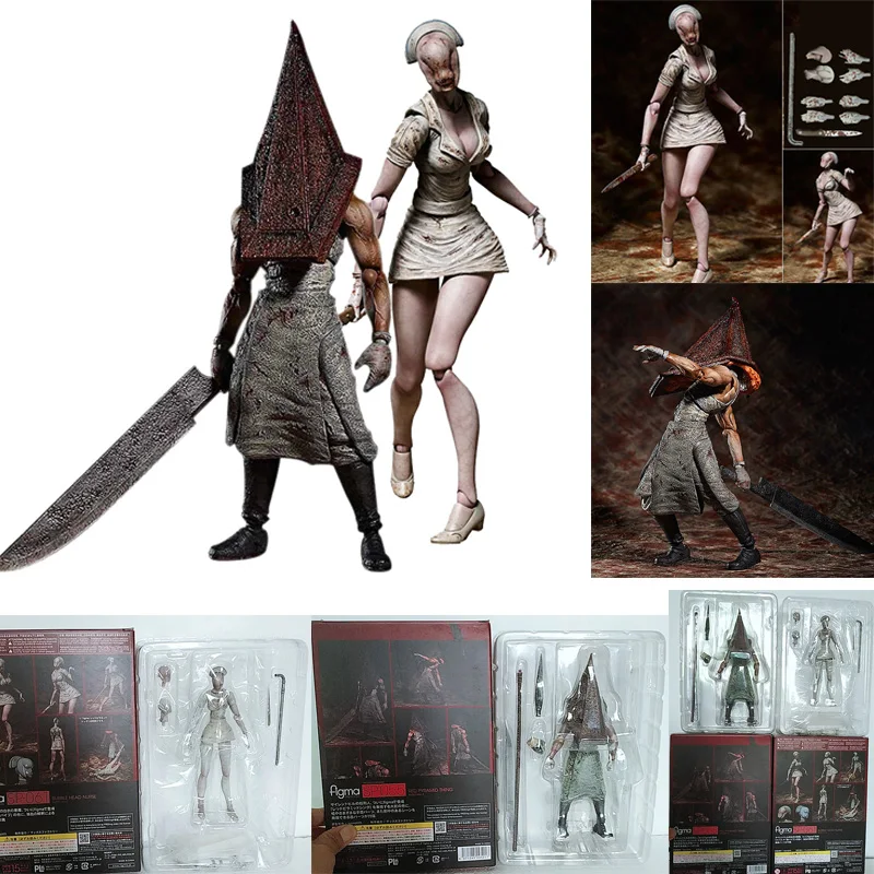

Бесшумная фигурка Хилла 2, красная пирамида, штука, Figma SP055, голова-пузырь, экшн-фигурка медсестры, игрушка