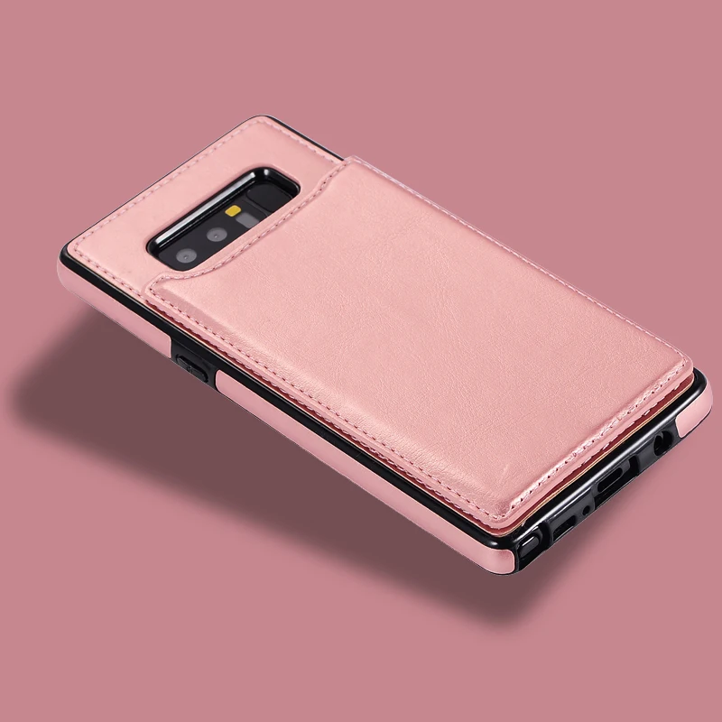 Кожаный чехол для samsung Galaxy S10 S9 S8 плюс S7 Edge Note 10 8 9 S10e A50 A30 A10 Магнитный чехол-бумажник держатель для карт с подставкой для задней панели