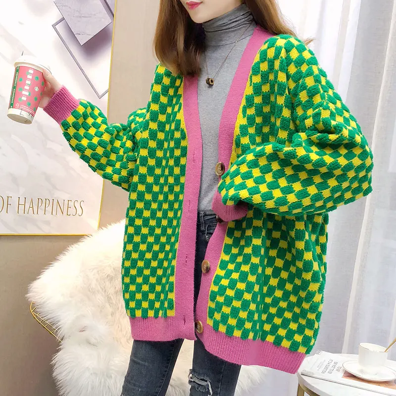 

2020 New Temperament Cardigans Atumn Sweater Women Zipper O-neck Designer Jacket Long Sleeve Knitted Sweaters Tops Female