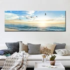 Алмазная картина 5D с изображением морского пляжа, летающих птиц, 