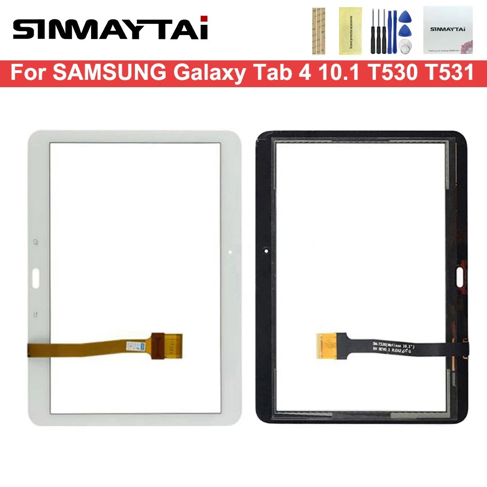 Черный/белый сенсорный экран T530 10 1 дюйма для Samsung Galaxy Tab 4 T531 дигитайзер замена