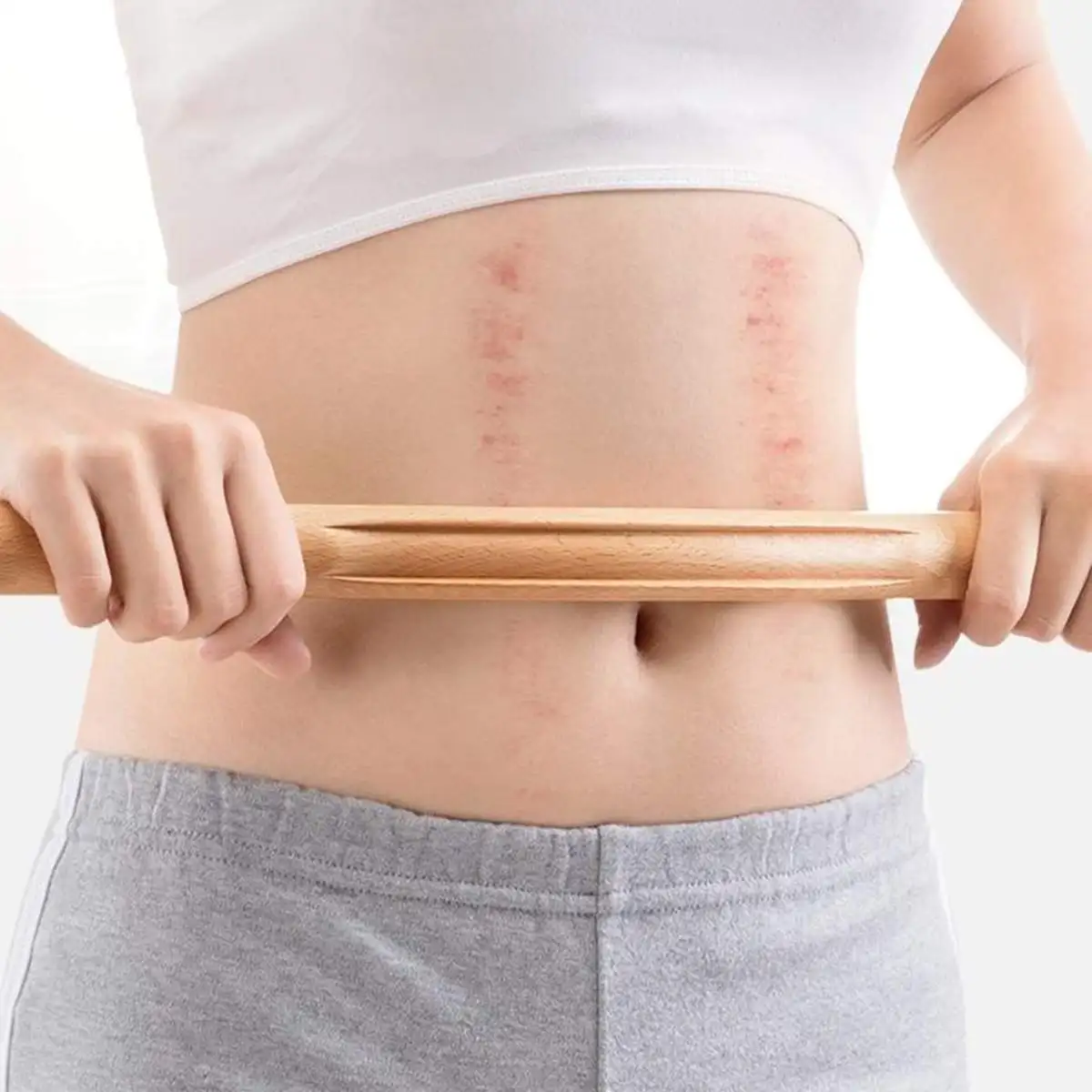 4 шт. натуральной деревянной палки для скрапинга Гуаша для сжигания жира на спине, плечах, шее, талии, ногах, терапии массажем тела, средство для похудения.