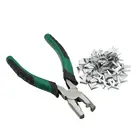 Клещи для сборки клетки, плоскогубцы и пряжка для карточек, гвозди для курицы, кролика, кошек, собак, инструмент для ремонта клетки для птицы