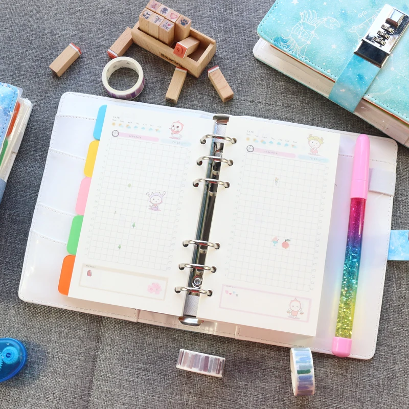 Милый кожаный ежедневник Domikee с созвездиями органайзер планировщик школьный