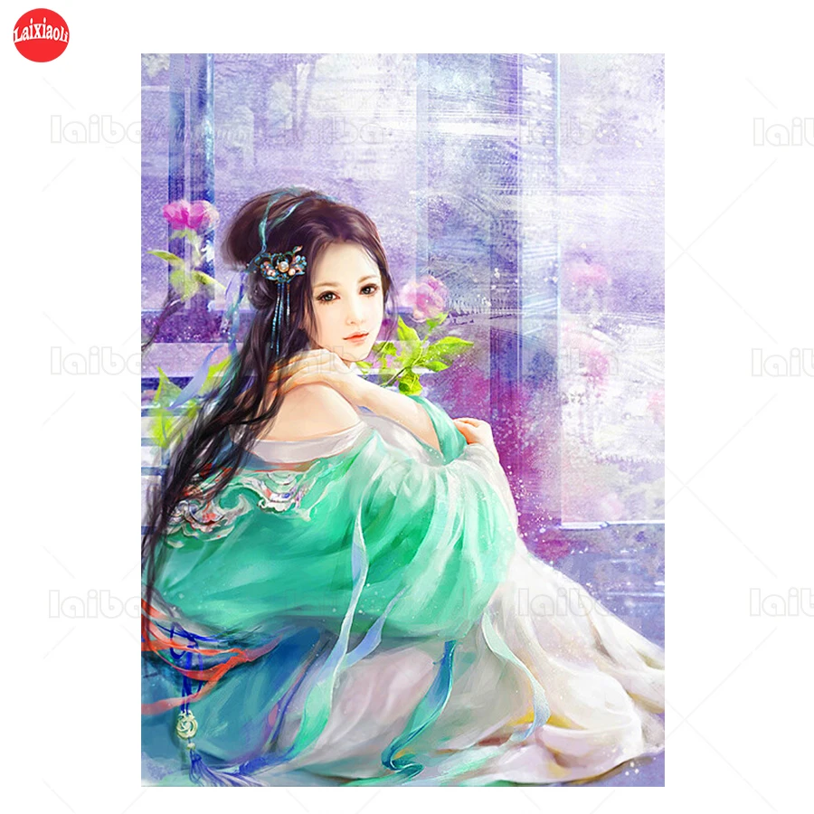 

diamond painting Retro art, oriental beauty diamond embroidery full square/round drill puzzles gifts for the new year