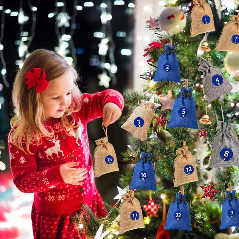 24 шт./упак. Винтаж натуральный в декорированном мешковиной горшке подарок