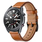 Ремешок кожаный для Samsung Galaxy Watch 3, быстросъемный браслет для Galaxy Watch 3 41 мм 45 ммActive2 40 мм 44 мм, 20 мм 22 мм