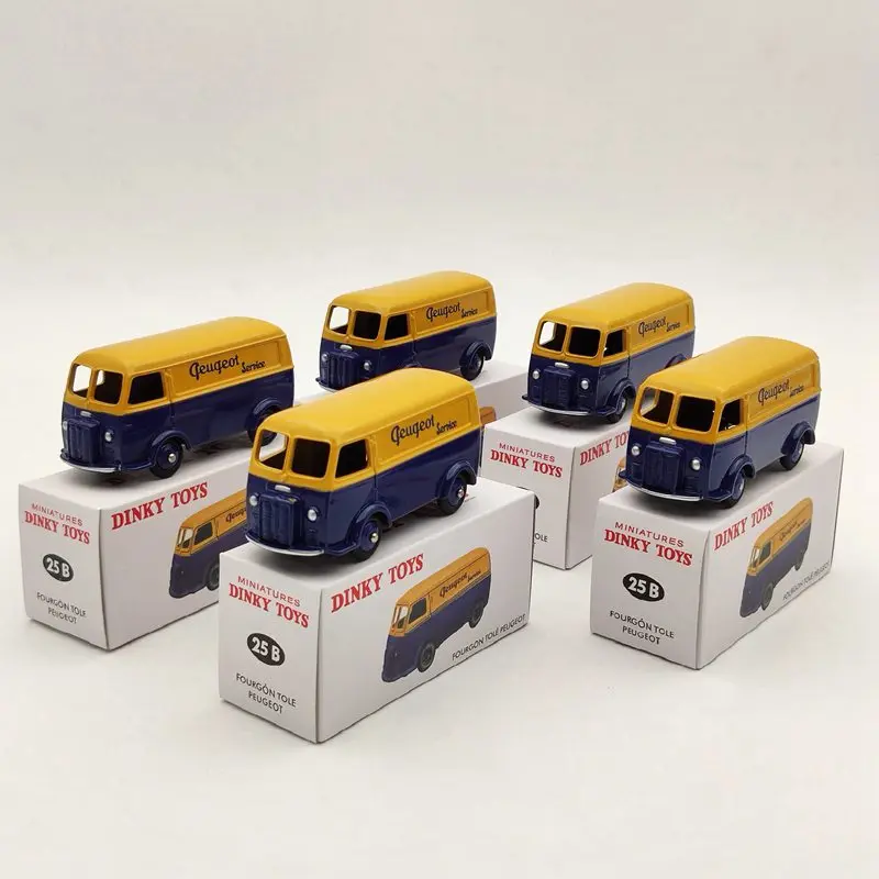 Лот из 5 шт. Atlas 1/43 для миниатюрных игрушек Dinky 25B P ~ fourfourgon Tole D.3.A литые под давлением