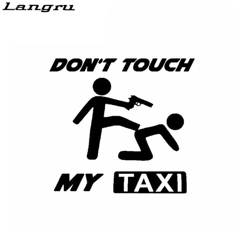 Langru Fun Don't Touch My Taxi Car Window Sticker Vinyl Decals Accessories Jdm | Автомобили и мотоциклы