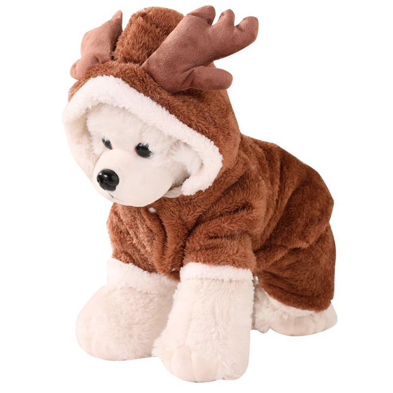 

Pet Supplies Winter Warm Dog Four-Legged Clothes Christmas Moose Models Small Dogs Teddy Chihuahua Dog Clothes