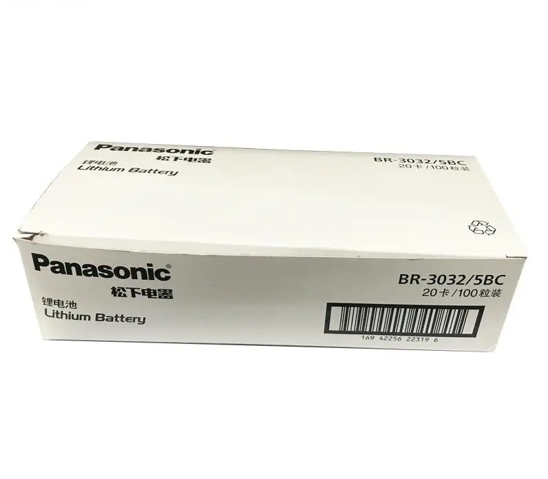 Новые оригинальные кнопочные батарейки Panasonic BR3032 ECR3032 DL3032 2 шт./лот 3 в для монет