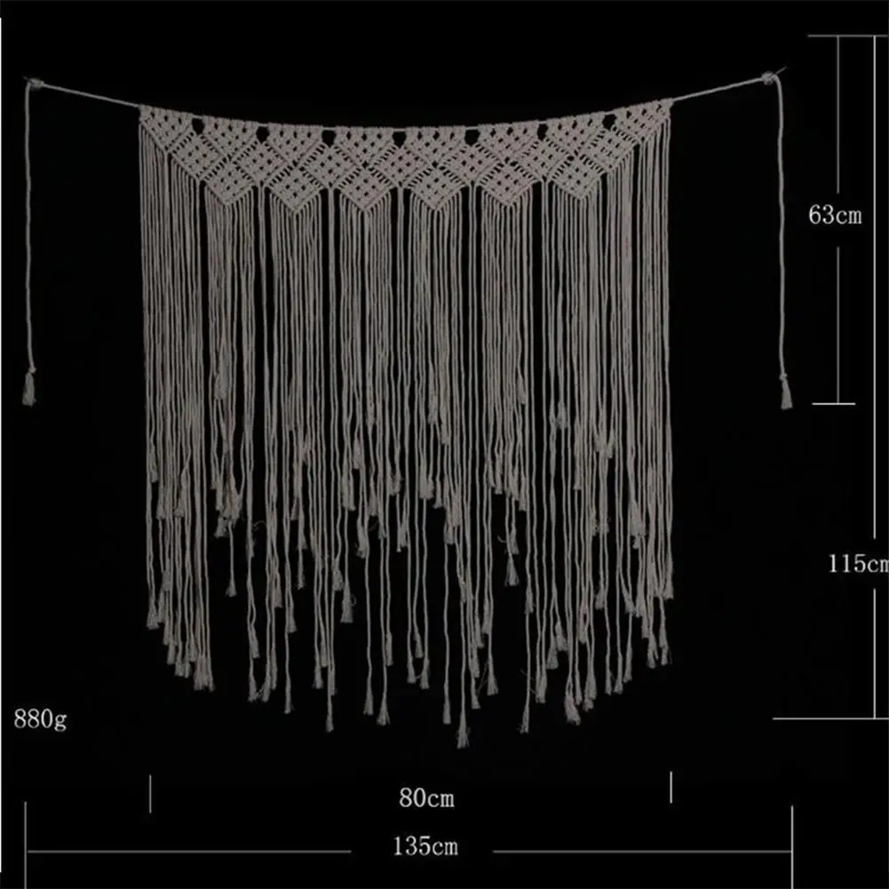 Макраме J1 фон для свадебной церемонии занавеска на стену хлопковая Настенная