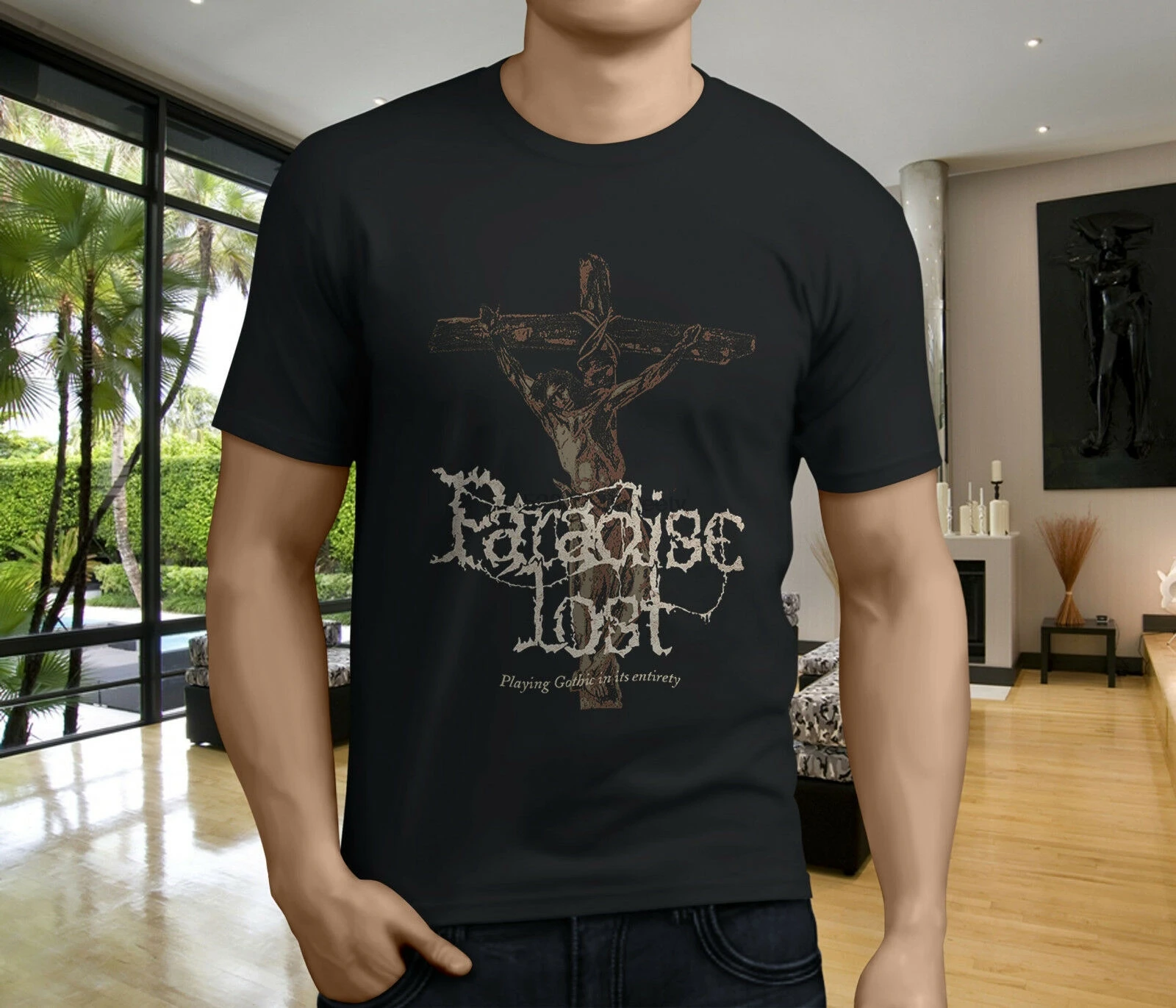 Новый рай Lost The Plague Within Metal Rock Band Мужская черная футболка S-3XL | одежда