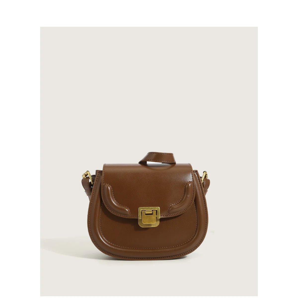 

Advanced sense of retro bag 2021 new handbags women fall joker oblique satchel texture one shoulder and saddle bags