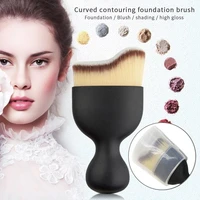 the new curved makeup brush compact curved powder foundation brush foundation angled blush brush for contouring buffing blending