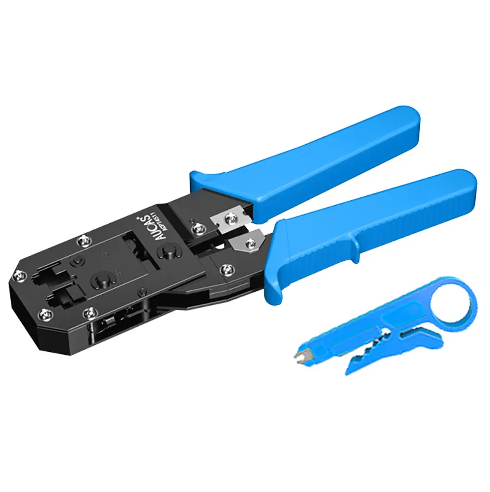 

AUCAS Rj45 Crimper Tool Crimping Cable Networking Wire Ratchet Pliers Lan Kit Cable Tools Punch Mikrotik Network Equipment