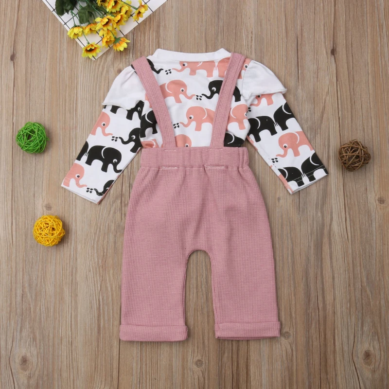 Одежда для новорожденных малышей маленьких девочек футболка с мультяшным