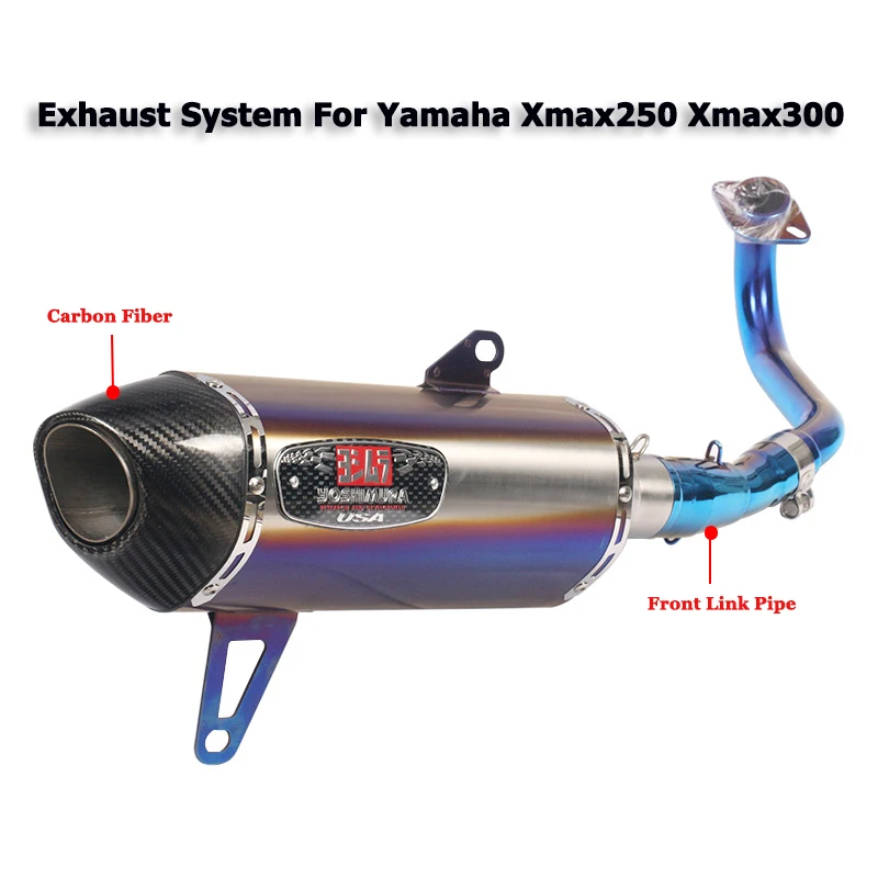 Для Yamaha xmax 300 xmax 250 xmax 400 мотоцикл Yoshimura выхлопная полная система Модифицированная Передняя Mid Link с глушителем