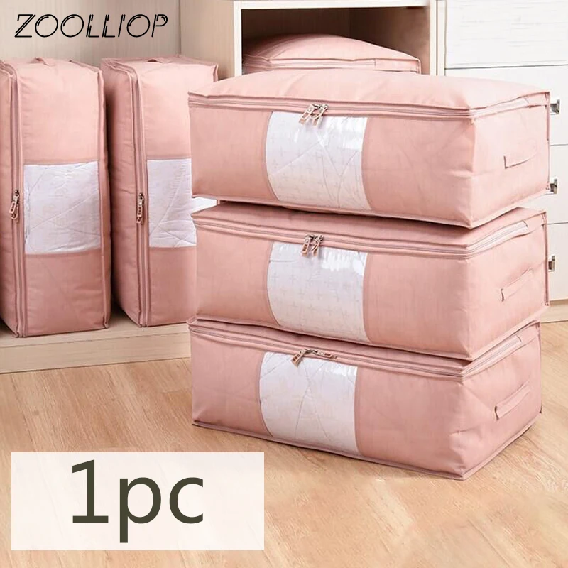 

Fashion hot 1PC Household Items Storage Bags Organizer Clothes Quilt Finishing Dust Bag Quilts pouch Washable quilts bags