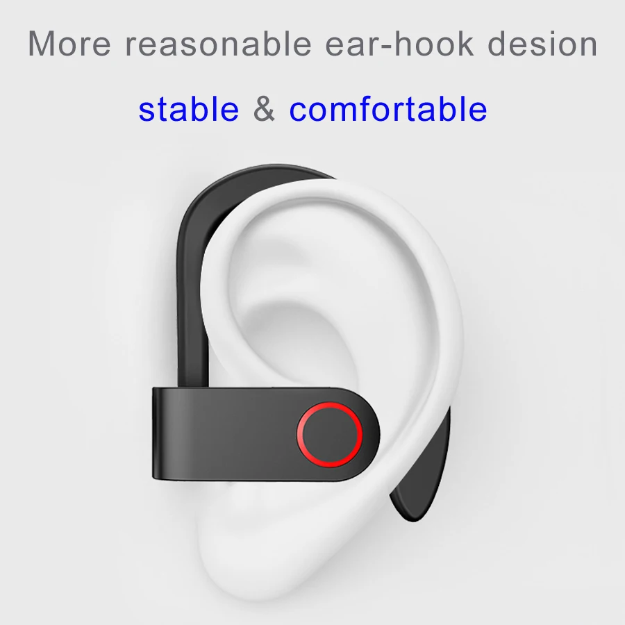 TWS Спортивные Bluetooth настоящие Беспроводные наушники с шумоподавлением