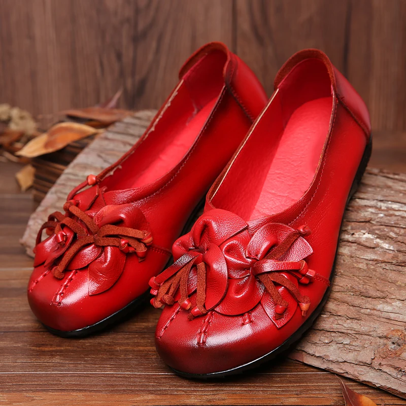 Женская обувь на плоской подошве ручной работы женские лоферы из натуральной