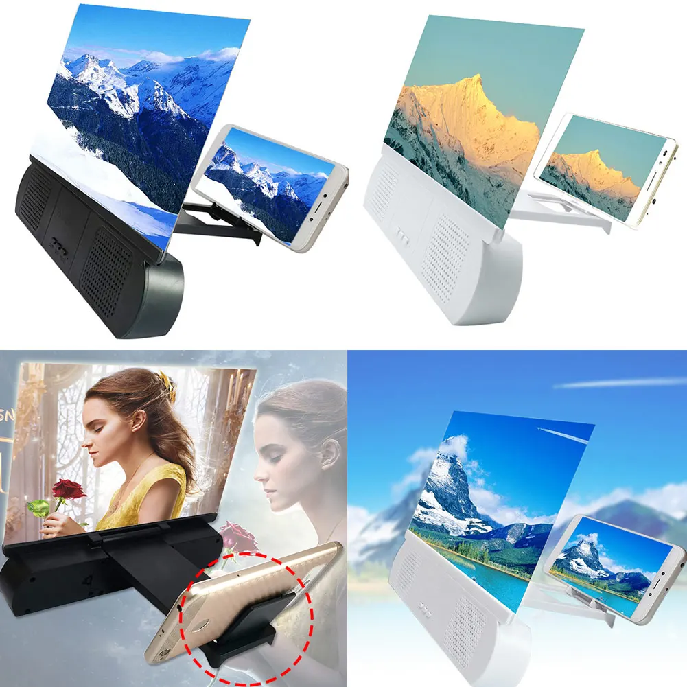 10 дюймов 3D Экран Лупа с Bluetooth Динамик фильмы усилитель IOS и Android телефонов