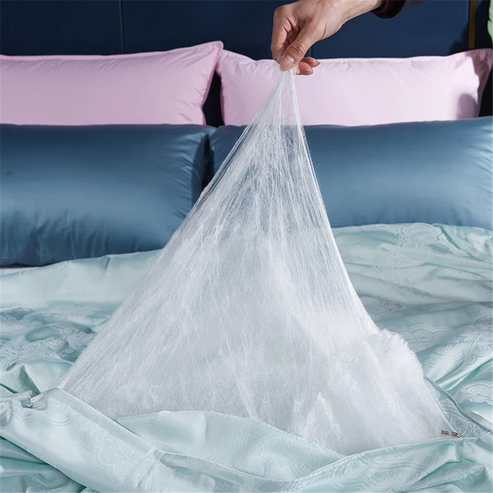 Lanlika домашний текстиль Красота 100% натуральное шелковое одеяло/розовый/бежевый