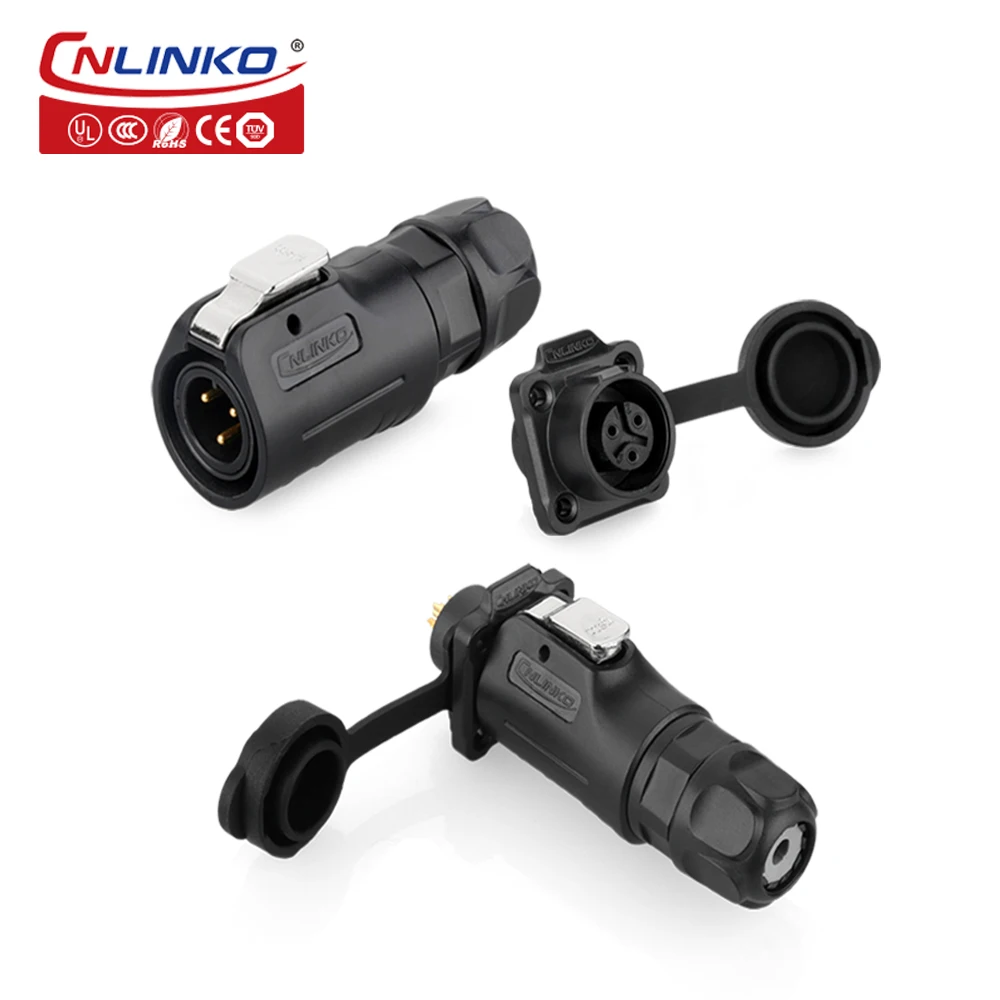 Cnlinko 18AWG 5A 250V 2 Pin M12 вилка электрический провод водонепроницаемый IP67 разъем