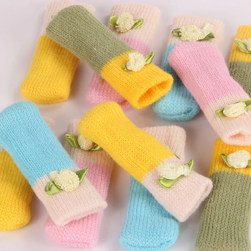 Новинка 4 шт./компл. чехлы для ног на стул покрытие защита пола нескользящая