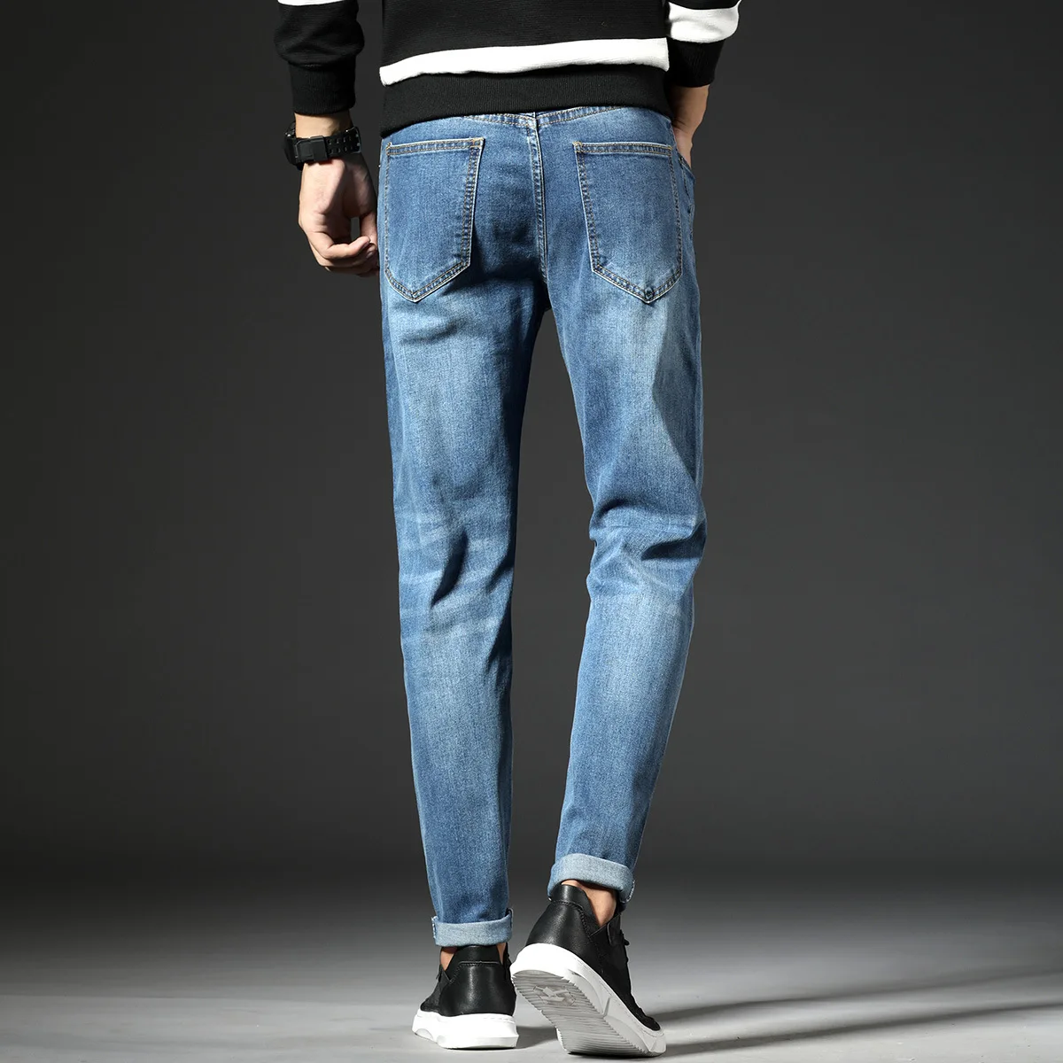 Мужские облегающие джинсы модель 28 38 на весну и осень размеры от 40 до 40|Мужские