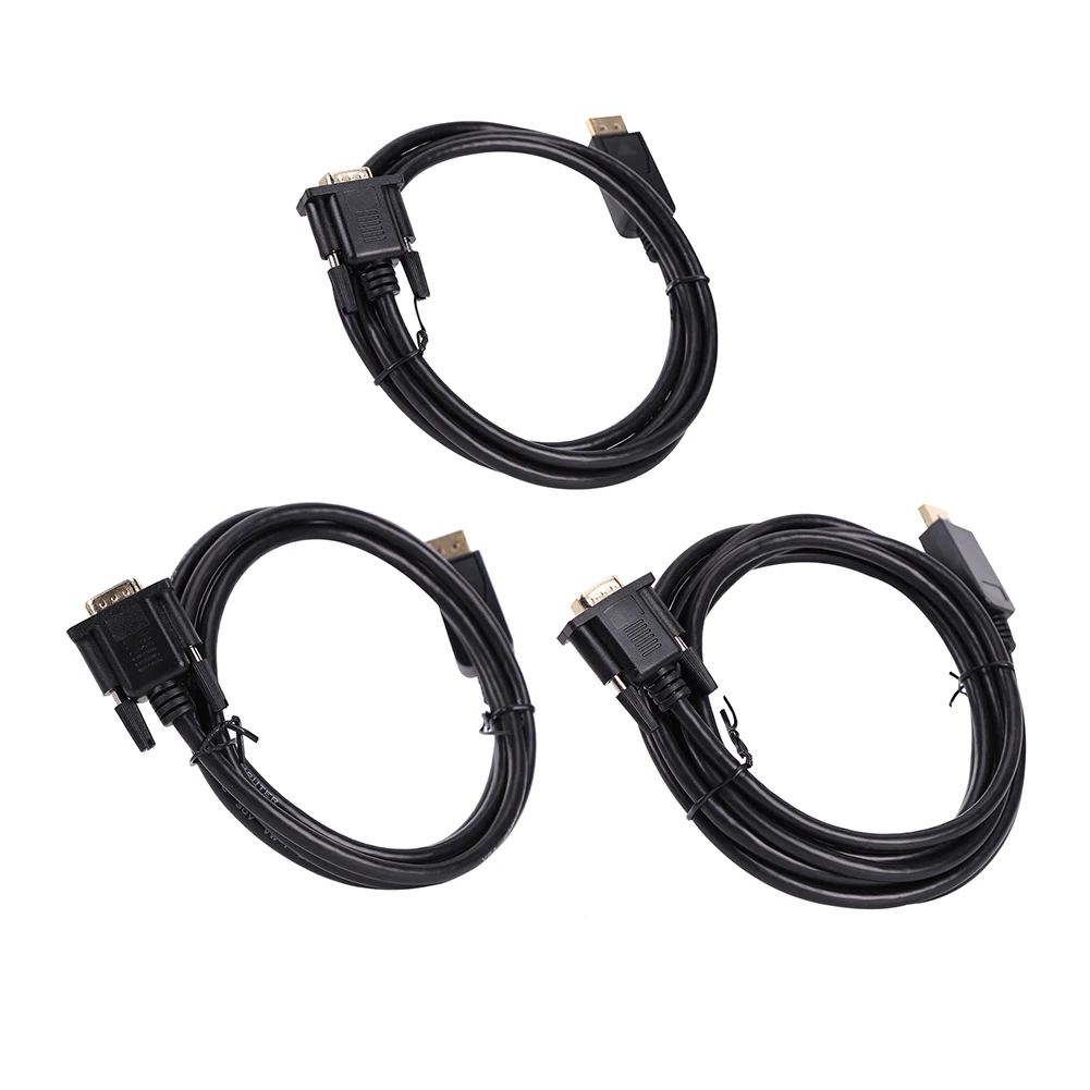 

Displayport To Vga Converter Dp Male To Vga Male Cable Adapter Converter for Laptop Desktop Table PC Digital Cable